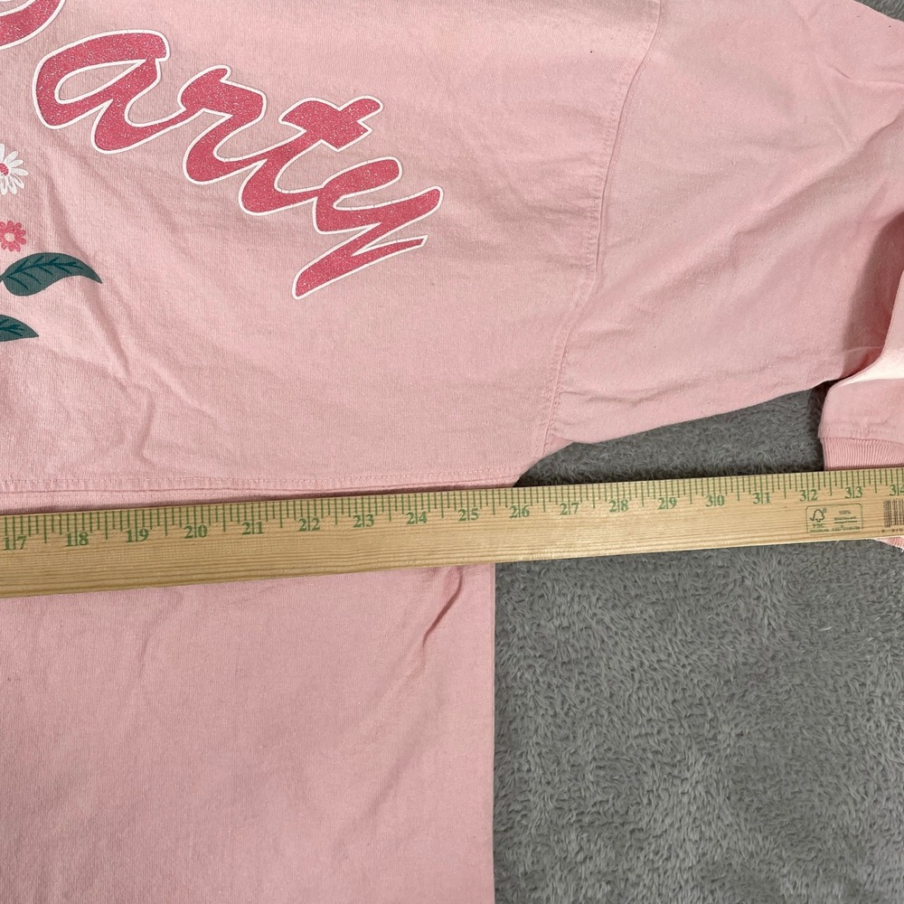 Disney Epcot Spirit Jersey Womens XL Pink 2019 Flower Garden Minnie Long Sleeve - Picture 7 of 8